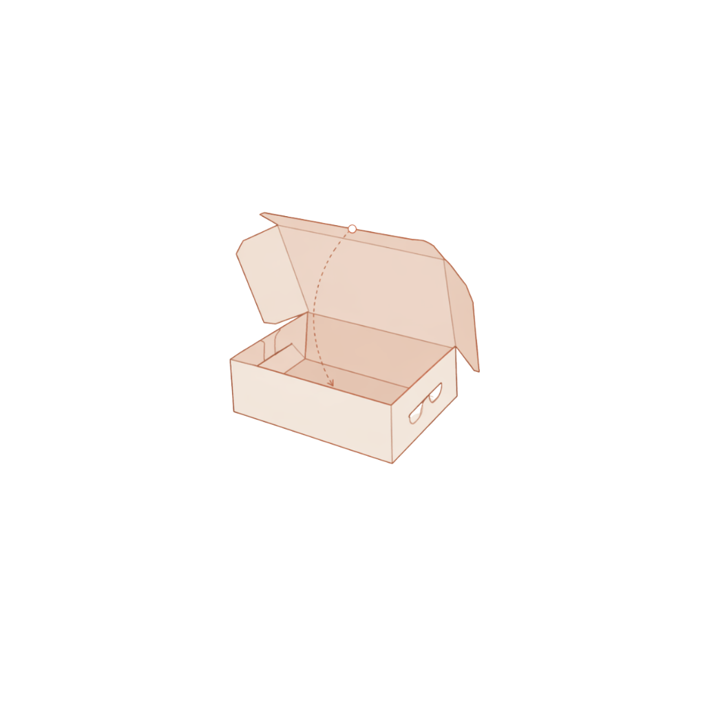 Assembled box illustration