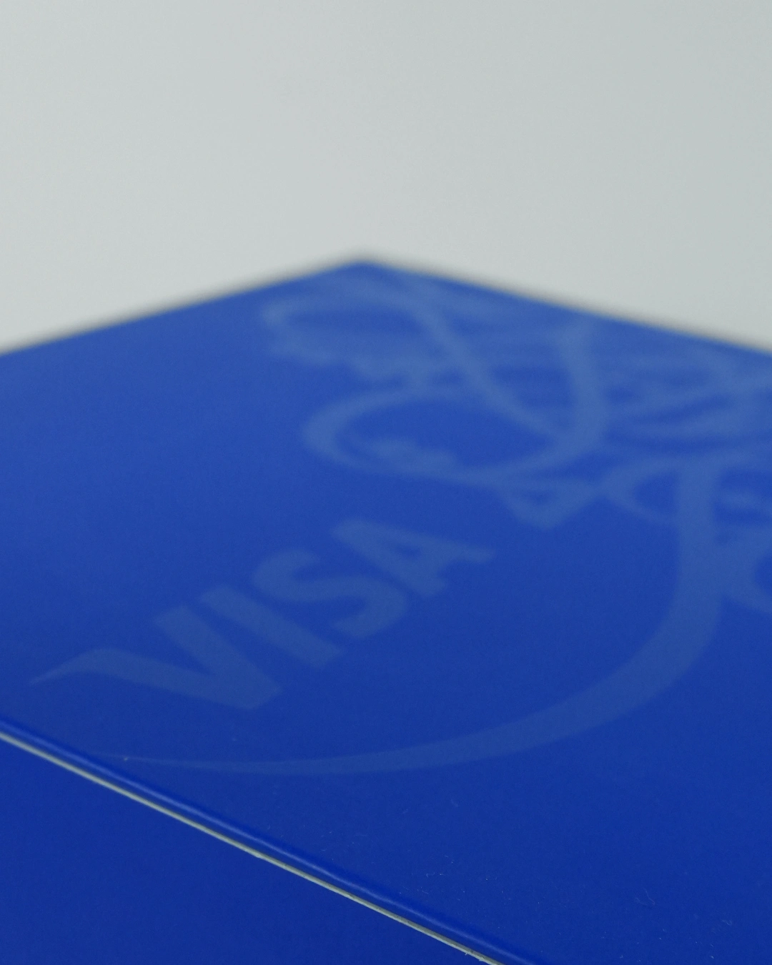 custom magnetic closure rigid box corporate gifting UAE spot uv blue color