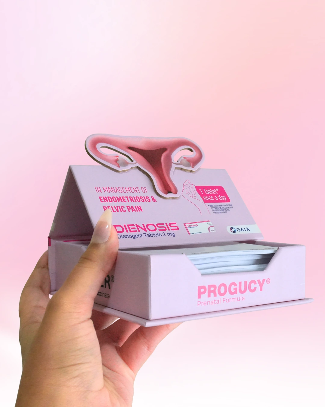 Pharma Promo Chit Pad uae dubai promo packaging rigid box